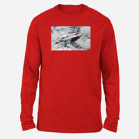 Thumbnail for US Air Force Show Fighting Falcon F16 Designed Long-Sleeve T-Shirts