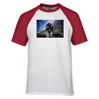 Thumbnail for Amazing Military Pilot Selfie Designed Raglan T-Shirts