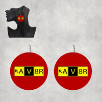 Thumbnail for AV8R Designed Wooden Drop Earrings