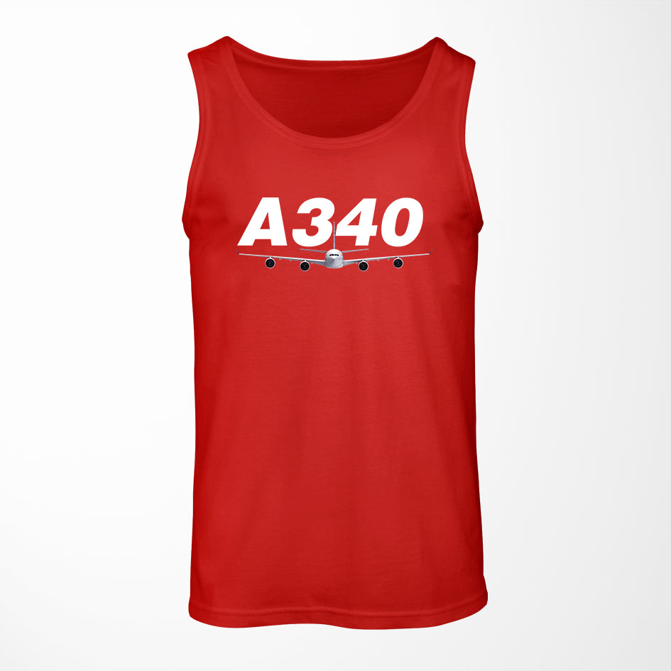 Super Airbus A340 Designed Tank Tops