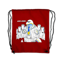 Thumbnail for Antonov AN-225 (18) Designed Drawstring Bags