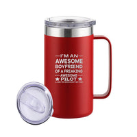 Thumbnail for I am an Awesome Boyfriend Designed Stainless Steel Beer Mugs