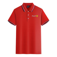Thumbnail for Pilot & Stripes (3 Lines) Designed Stylish Polo T-Shirts