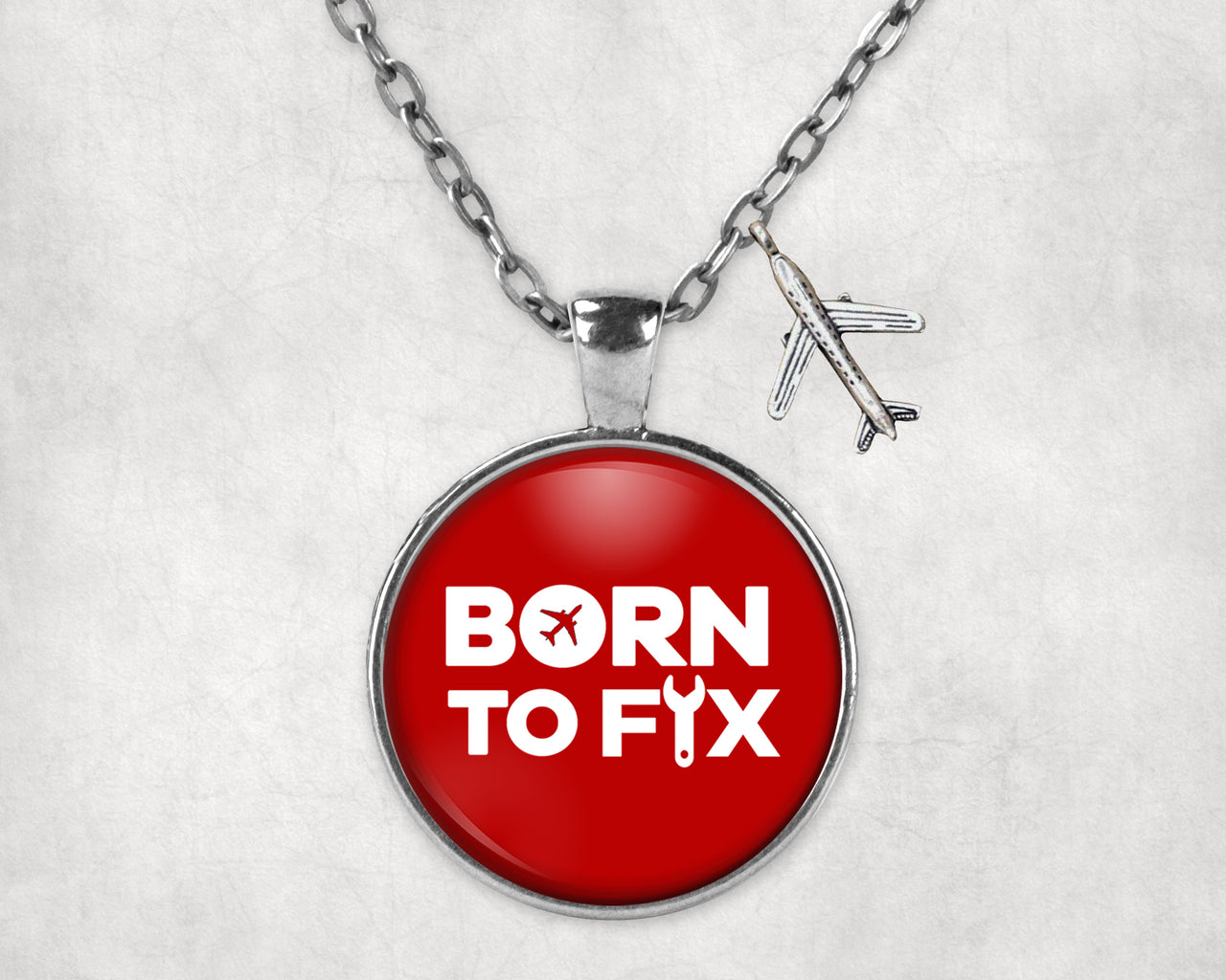 Born To Fix Airplanes Designed Necklaces