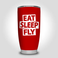Thumbnail for Eat Sleep Fly Designed Tumbler Travel Mugs