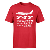 Thumbnail for Boeing 747 - Queen of the Skies (2) Designed T-Shirts