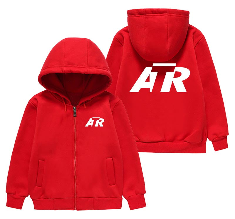 ATR & Text Designed "CHILDREN" Zipped Hoodies