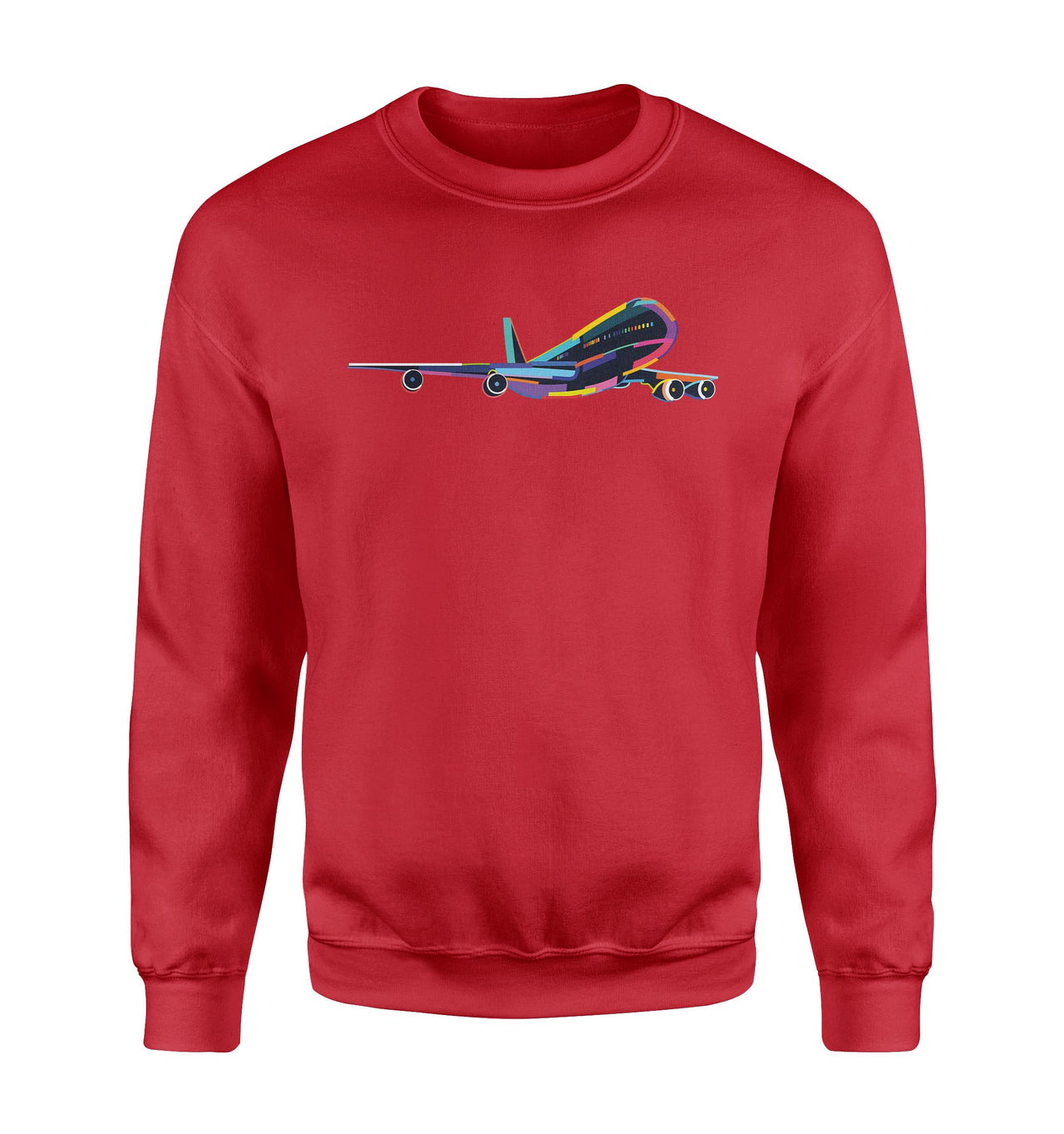 Multicolor Airplane Designed Sweatshirts