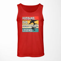 Thumbnail for Husband & Dad & Aircraft Mechanic & Legend Designed Tank Tops