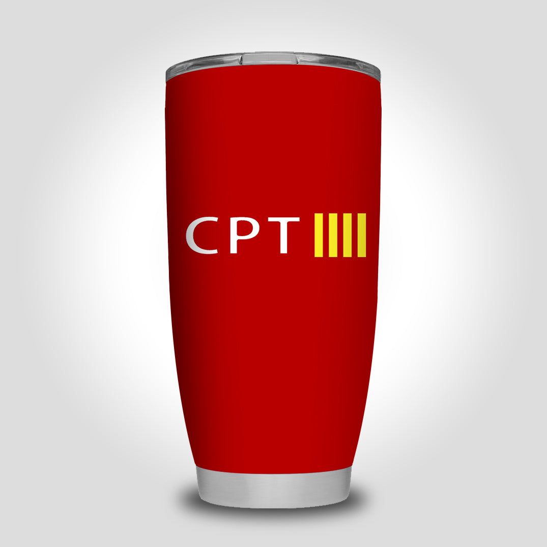 CPT & 4 Lines Designed Tumbler Travel Mugs