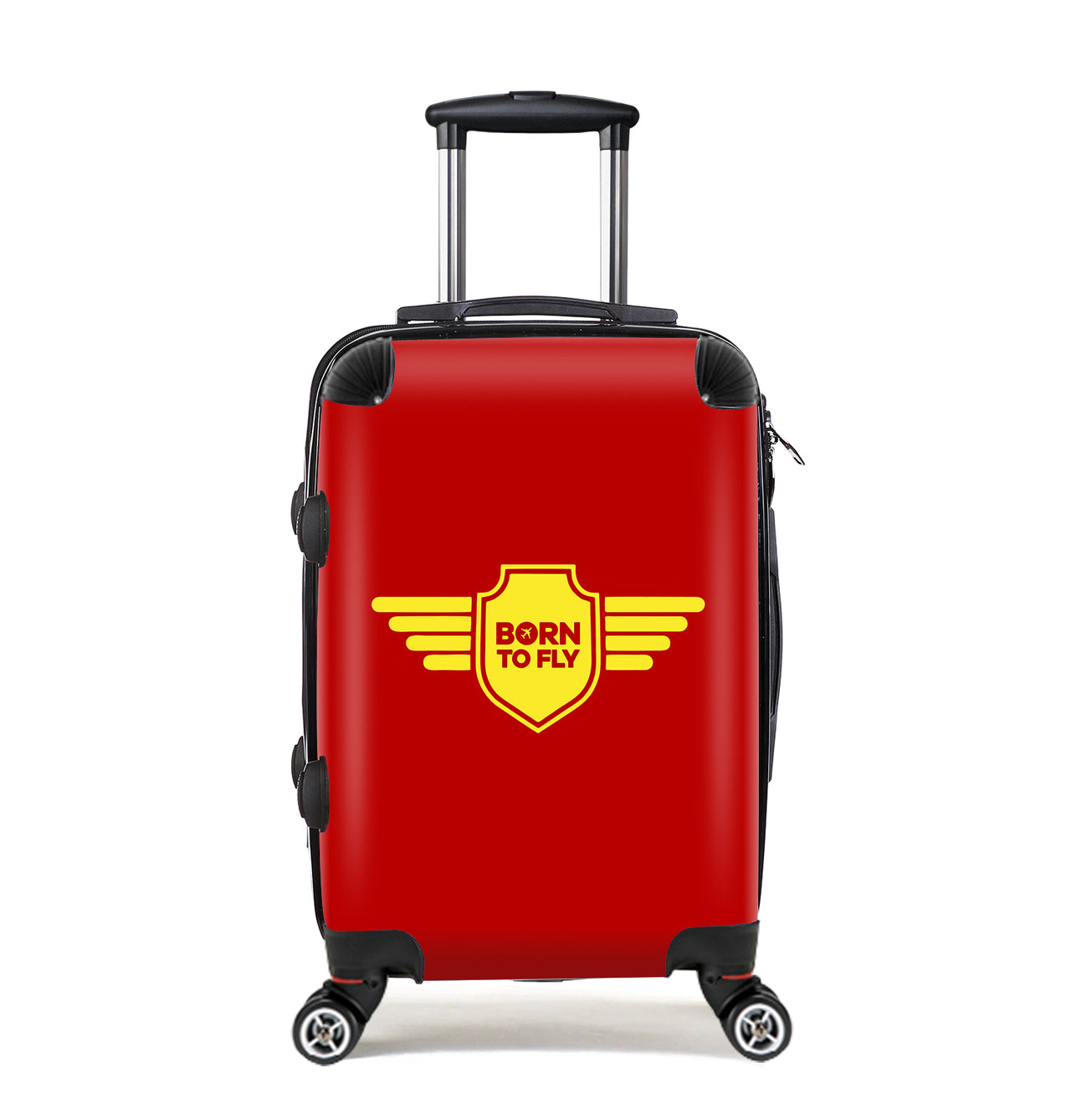Born To Fly & Badge Designed Cabin Size Luggages