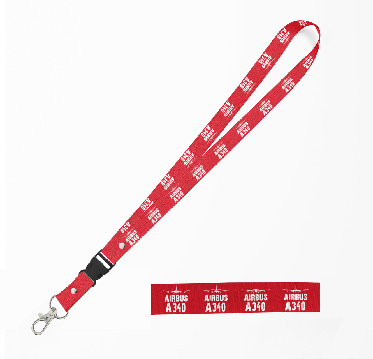 Airbus A340 & Plane Designed Detachable Lanyard & ID Holders