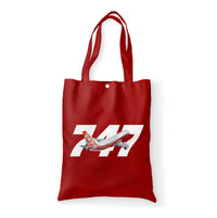 Thumbnail for Super Boeing 747 Intercontinental Designed Tote Bags