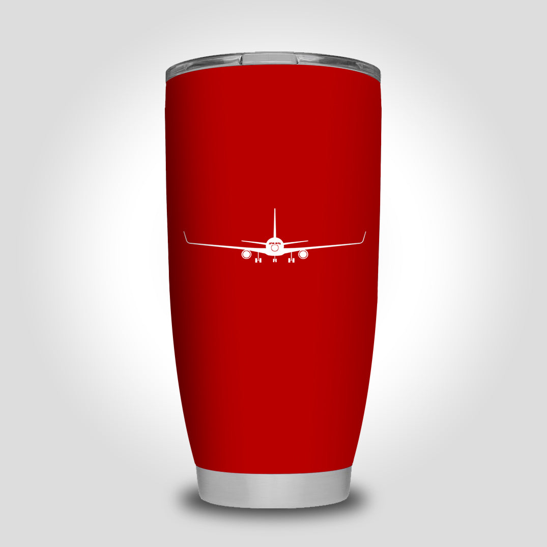 Boeing 767 Silhouette Designed Tumbler Travel Mugs