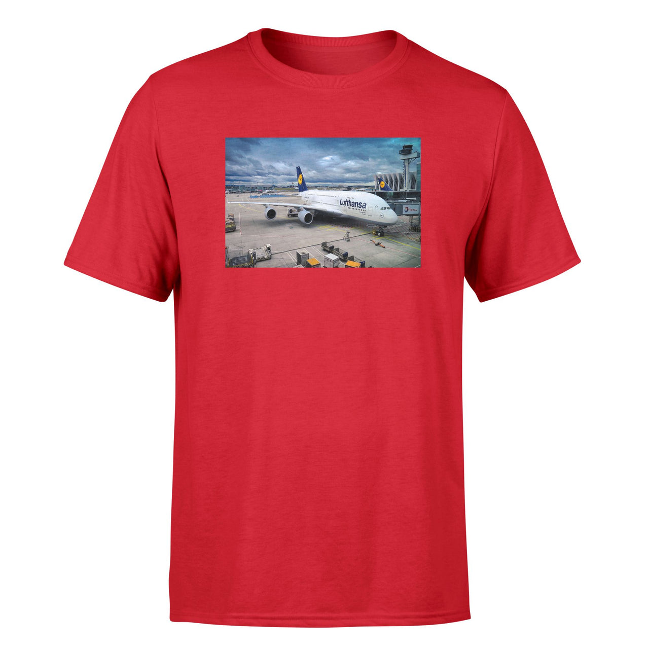 Lufthansa's A380 At The Gate Designed T-Shirts