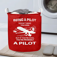 Thumbnail for If You're Cool You're Probably a Pilot Designed Laundry Baskets