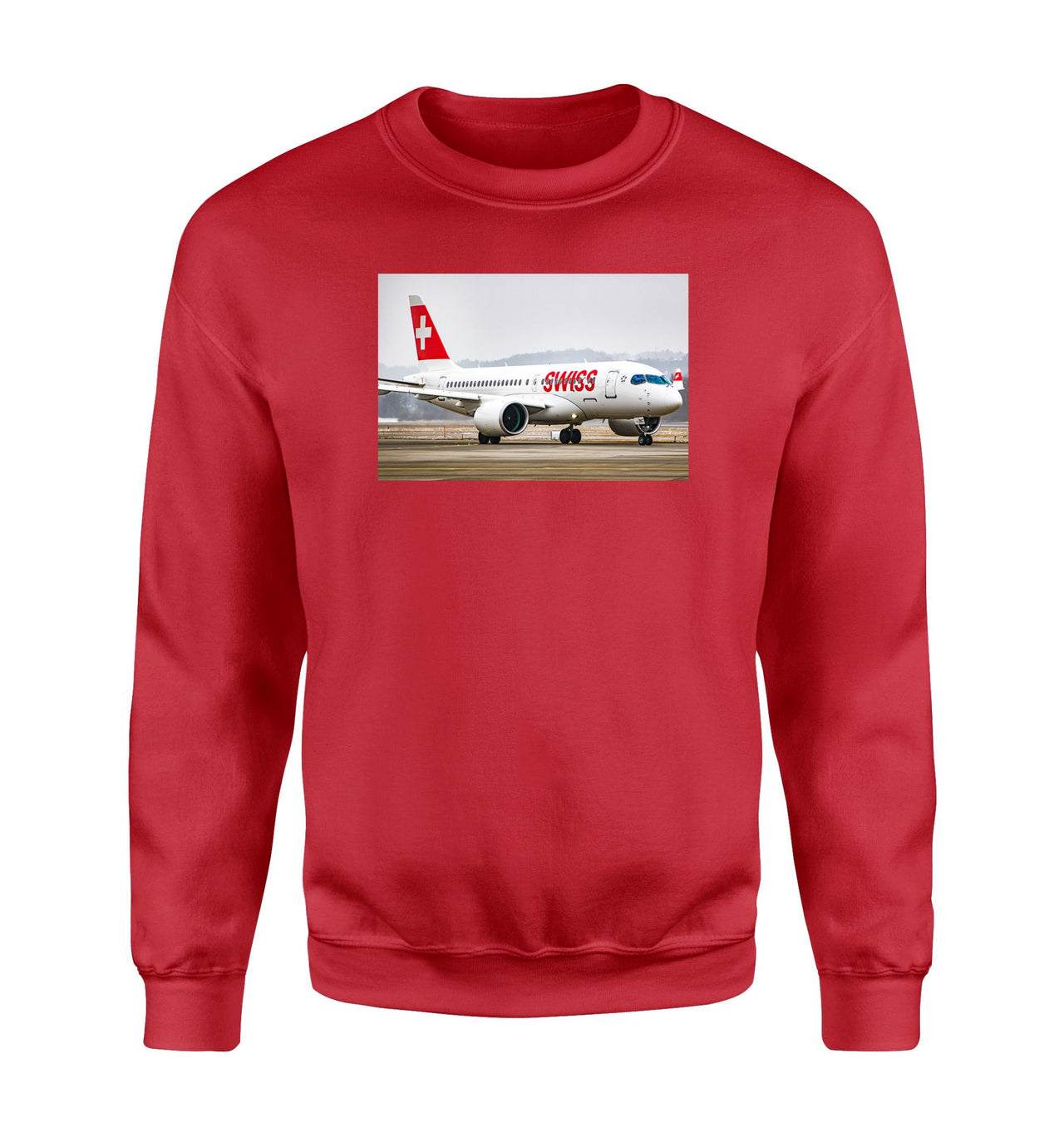 Swiss Airlines Bombardier CS100 Designed Sweatshirts