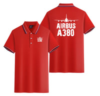 Thumbnail for Airbus A380 & Plane Designed Stylish Polo T-Shirts (Double-Side)
