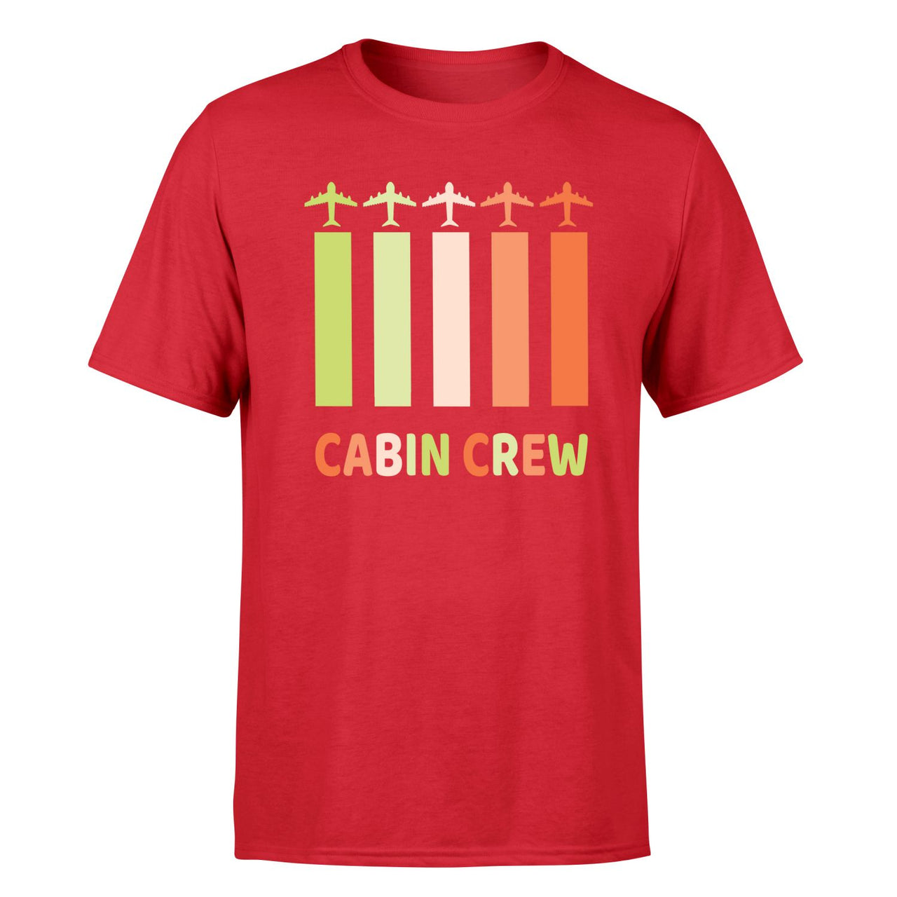 Colourful Cabin Crew Designed T-Shirts