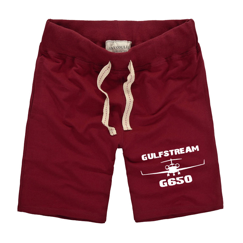 Gulfstream G650 & Plane Designed Cotton Shorts