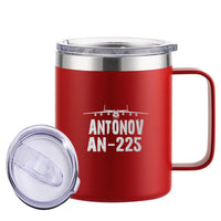 Thumbnail for Antonov AN-225 & Plane Designed Stainless Steel Laser Engraved Mugs