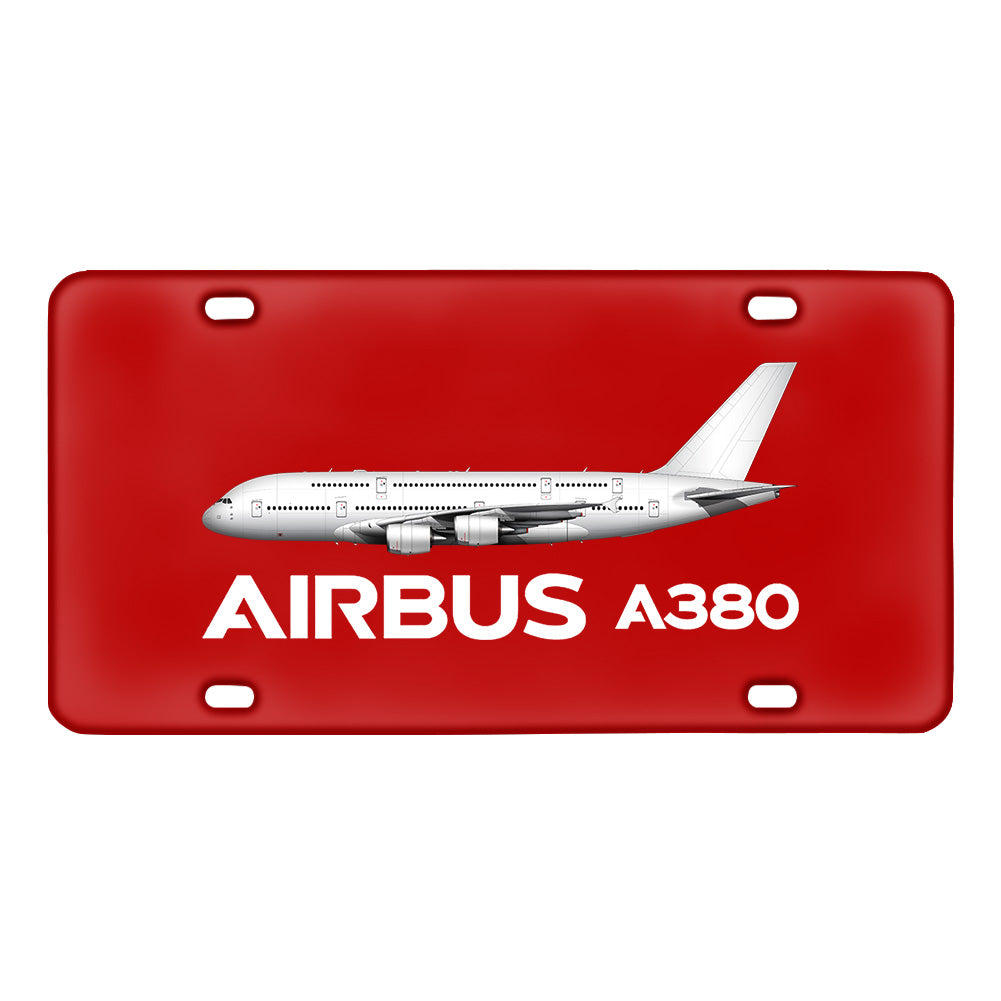 The Airbus A380 Designed Metal (License) Plates