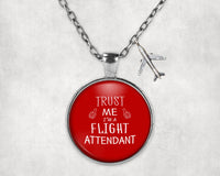 Thumbnail for Trust Me I'm a Flight Attendant Designed Necklaces
