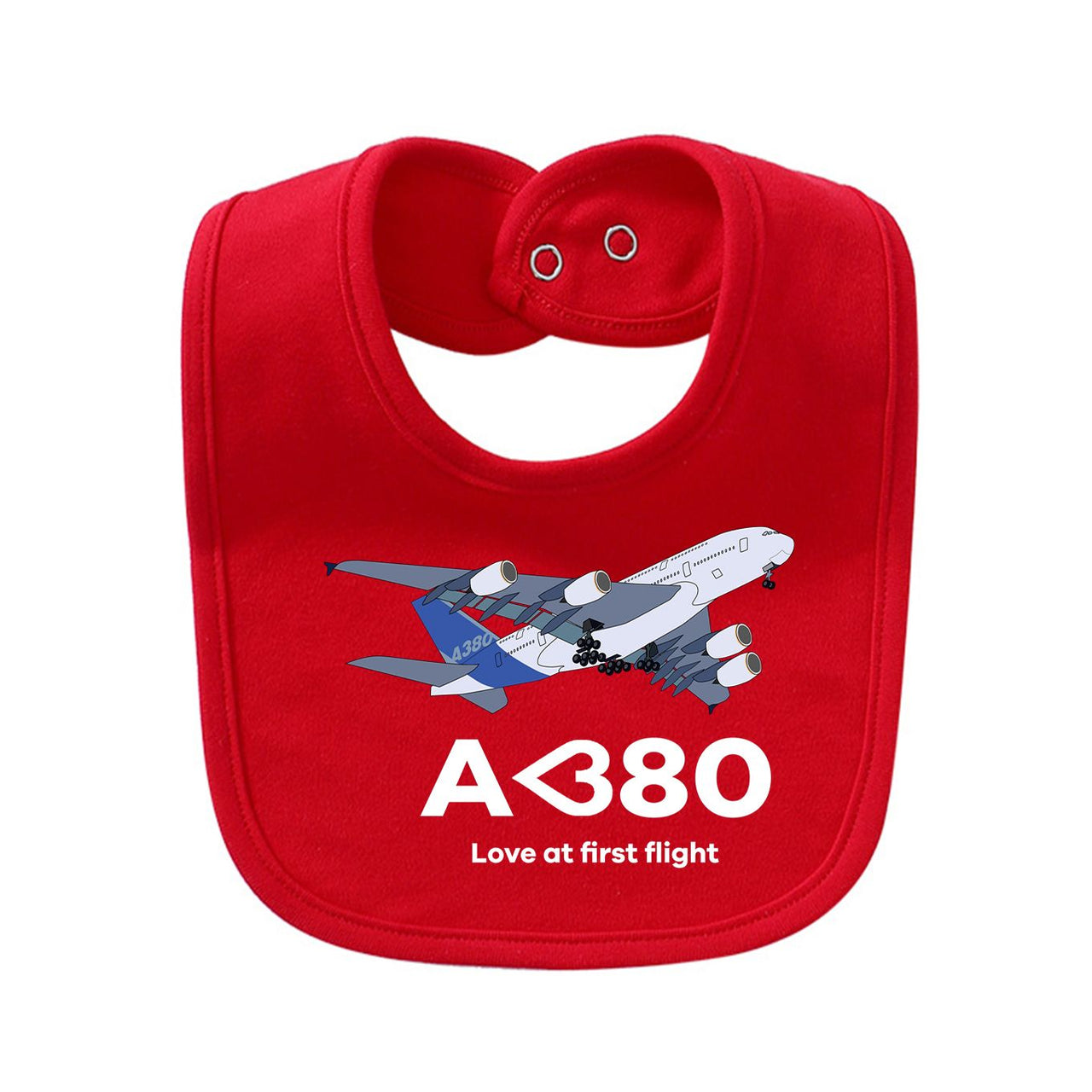 Airbus A380 Love at first flight Designed Baby Saliva & Feeding Towels