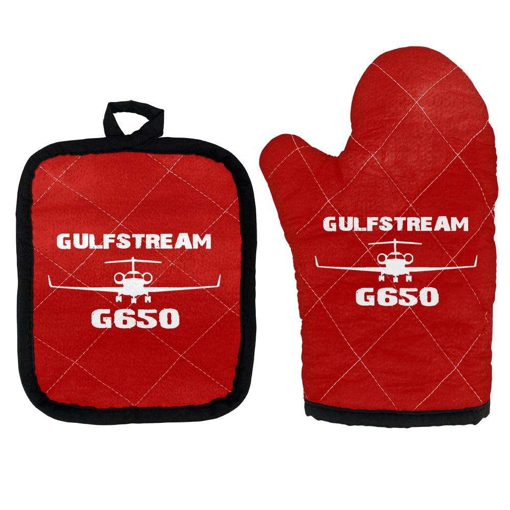 Gulfstream G650 & Plane Designed Kitchen Glove & Holder