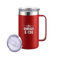 Thumbnail for Embraer E-190 & Plane Designed Stainless Steel Beer Mugs