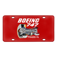 Thumbnail for Boeing 747 & PW4000-94 Engine Designed Metal (License) Plates