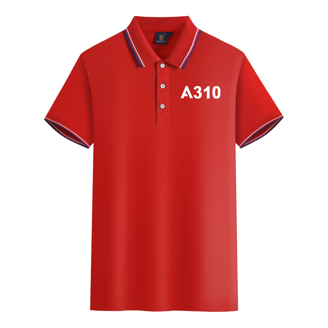 A310 Flat Text Designed Stylish Polo T-Shirts