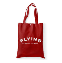 Thumbnail for Flying All Around The World Designed Tote Bags