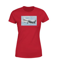 Thumbnail for Departing Airbus A350 (Original Livery) Designed Women T-Shirts