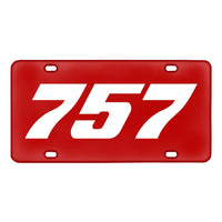 Thumbnail for 757 Flat Text Designed Metal (License) Plates