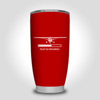 Thumbnail for Pilot In Progress (Cessna) Designed Tumbler Travel Mugs
