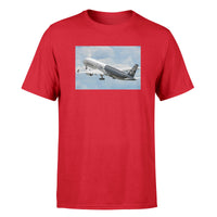 Thumbnail for Departing Airbus A350 (Original Livery) Designed T-Shirts