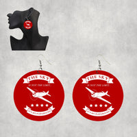 Thumbnail for The Sky is not the limit, It's my playground Designed Wooden Drop Earrings