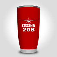 Thumbnail for Cessna 208 & Plane Designed Tumbler Travel Mugs