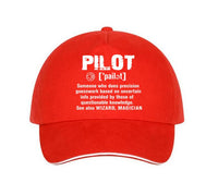 Thumbnail for Pilot [Noun] Designed Hats Pilot Eyes Store Red 