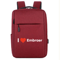 Thumbnail for I Love Embraer Designed Super Travel Bags