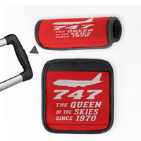 Thumbnail for Boeing 747 - Queen of the Skies (2) Designed Neoprene Luggage Handle Covers