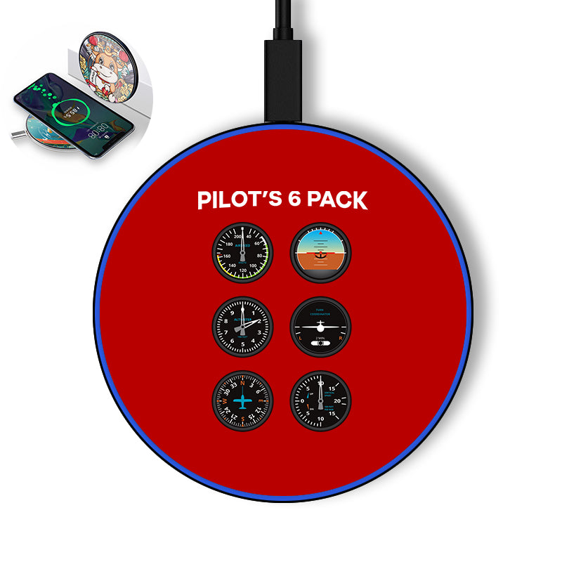 Pilot's 6 Pack Designed Wireless Chargers