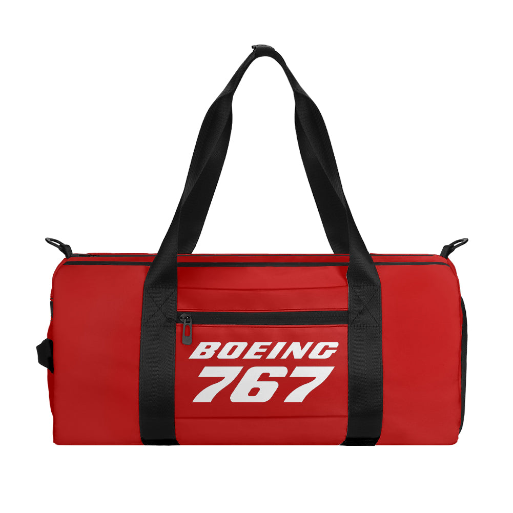 Boeing 767 & Text Designed Sports Bag