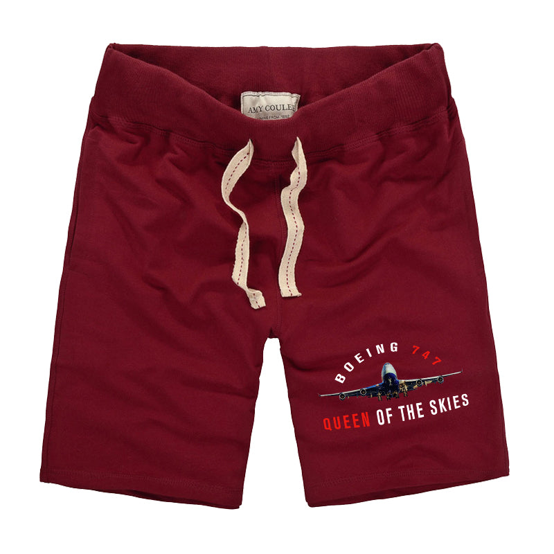Boeing 747 Queen of the Skies Designed Cotton Shorts