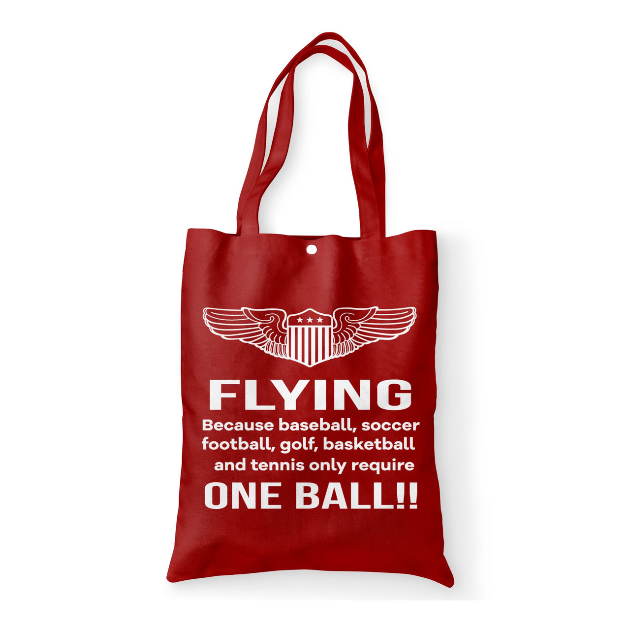Flying One Ball Designed Tote Bags