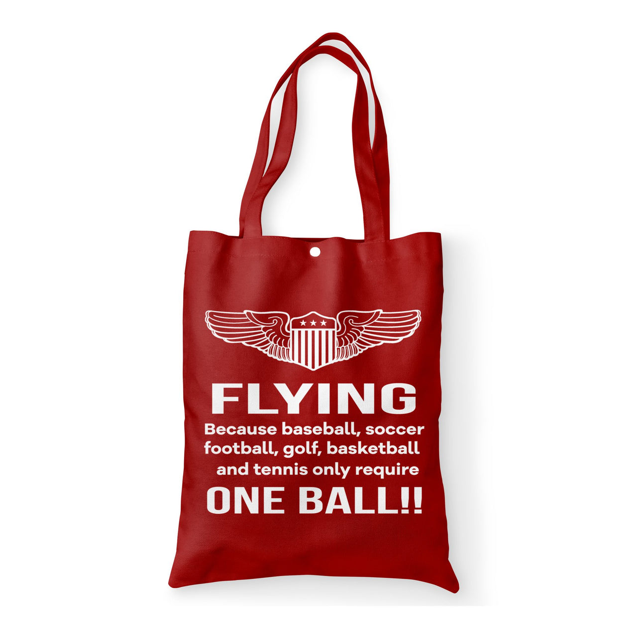 Flying One Ball Designed Tote Bags