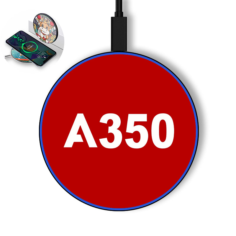 A350 Flat Text Designed Wireless Chargers