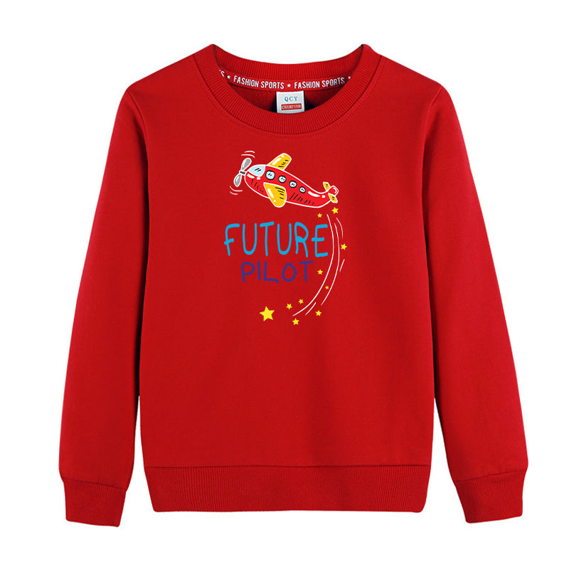 Future Pilot (Airplane) Designed "CHILDREN" Sweatshirts