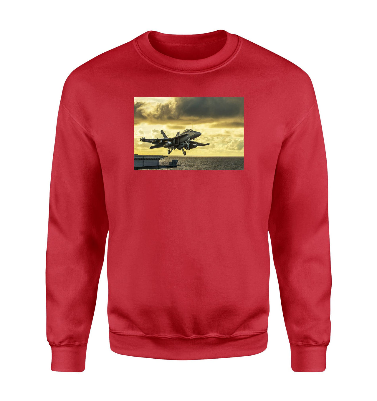 Departing Jet Aircraft Designed Sweatshirts
